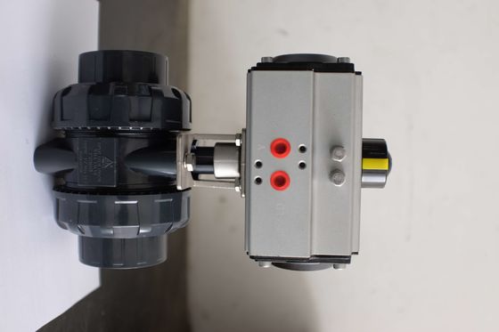 Actionneur pneumatique à culasse rotative en alliage d'aluminium avec angle de rotation de 90 degrés conforme aux normes ISO5211 et DIN3337