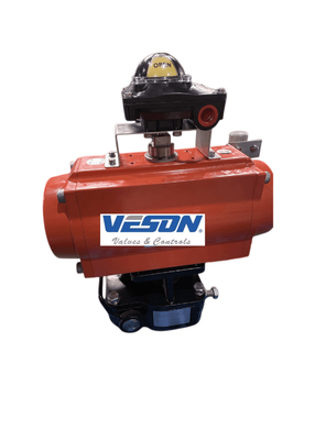 Actuateur à pignon à double action en mode de commande marine en matériau 316SS 304SS