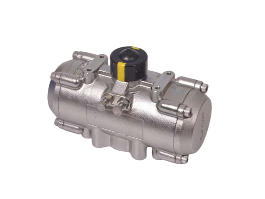 Actuateur pneumatique de soupapes de tuyauterie à double action en mode de commande marine Actuateur à pignon en matériau 316SS 304SS