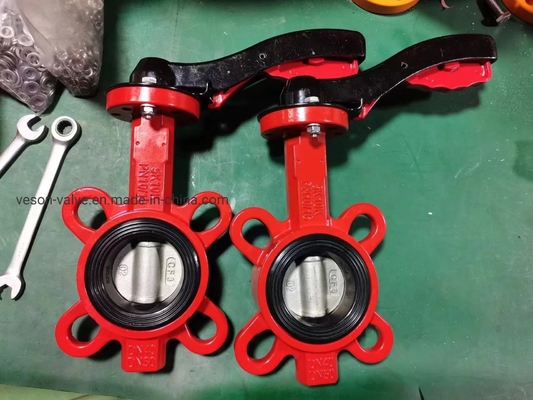 Type de soupape à papillon pneumatique en aluminium Norme ISO5211