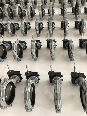 Vanne papillon à oreilles de type 150 lb avec disque en bronze d'aluminium