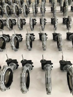 Vanne papillon à oreilles de type 150 lb avec disque en bronze d'aluminium