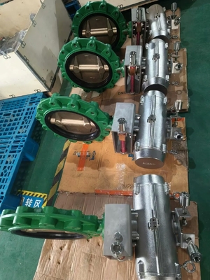 Pneumatique Lug Papillon soupape en aluminium Bronze EPDM Sceau 2-24 pouces