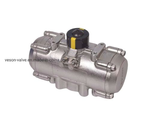 Actionneur pneumatique à crémaillère et pignon avec couple de sortie de 3878 NM, norme VDI/VDE3845 et alimentation en air de 40-100 psig