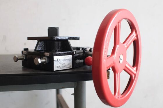 Boîte de vitesses à commande manuelle à roue manuelle à double action en aluminium pour actionneurs pneumatiques