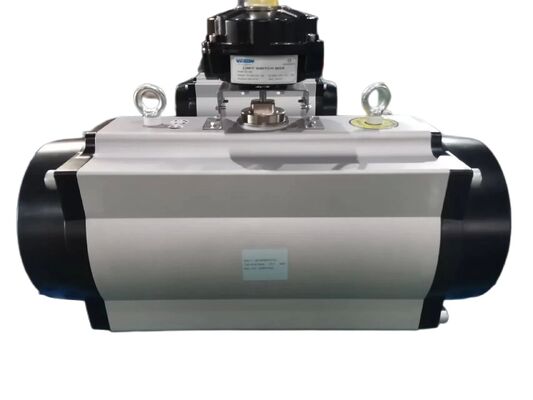 Vanne à boisseau sphérique flottante à passage intégral en acier inoxydable 316 avec actionneur pneumatique et raccordement à bride