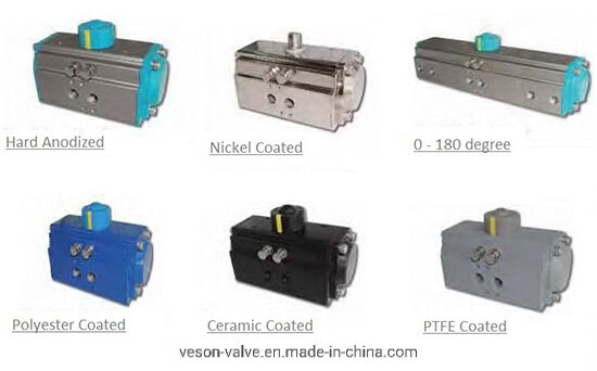 Vanne à boisseau sphérique flottante à passage intégral en acier inoxydable 316 avec actionneur pneumatique et raccordement à bride