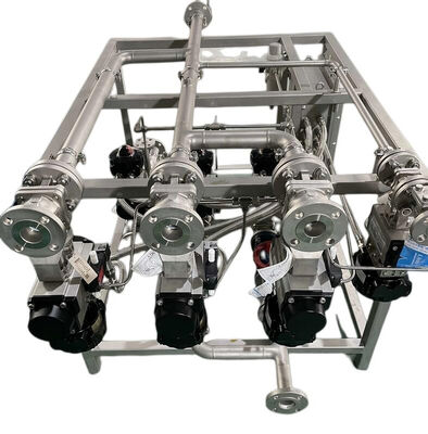 Équipement monté sur châssis à usage industriel avec vanne à boisseau sphérique flottante et type passage direct pour skids de procédé