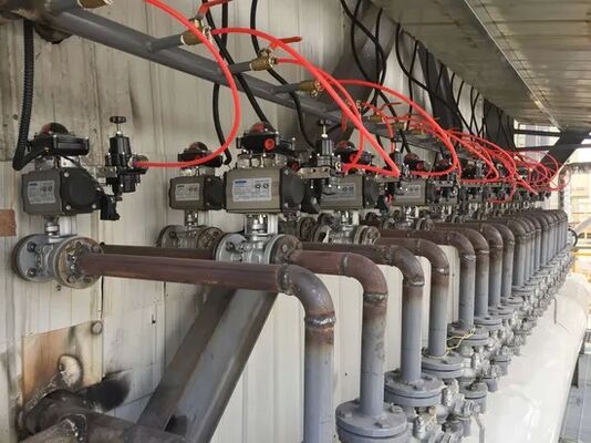 Équipement monté sur des patins avec soupape à bille flottante et type à traverse droite pour usage industriel