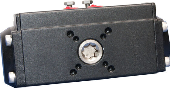 Actuateur pneumatique en aluminium anodisé en PTFE revêtu d'un revêtement dur avec norme ISO5211 et DIN3337 pour le fonctionnement des vannes