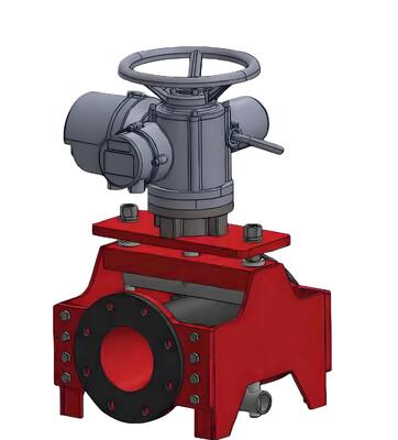 Ensemble de vanne à pincement électrique robuste optimisé pour les applications abrasives à boue anti-colmatage