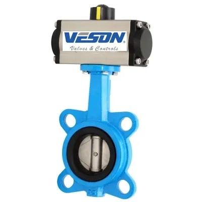 Valve à papillon pneumatique avec joint EPDM à pression moyenne