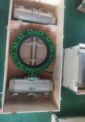 SS316 a enclenché l'alun Brz de vanne papillon plaque pneumatique pour Marine Rig