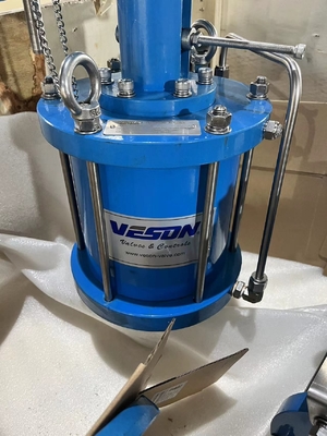 Actuateur d'entraînement pneumatique linéaire automatisant la plupart des types de soupapes ascendantes
