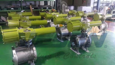 Type écossais matériel de retour de ressort d'actionneur pneumatique de joug d'OEM d'alliage d'aluminium
