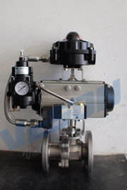 Médias moyens de la température de secours CS/SS304 de valve pneumatique d'arrêt