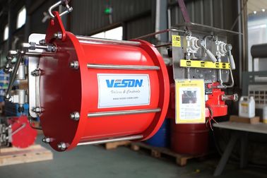 Actionneur pneumatique de joug écossais résistant pour le produit chimique et le produit pétrochimique