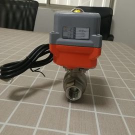 Se réunir multi actionné électrique d'angle de robinet à tournant sphérique de structure simple
