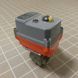 Résistance à l'usure élevée actionnée électrique en laiton de robinet à tournant sphérique d'acier inoxydable