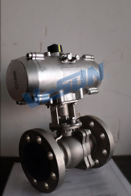 Robinet à tournant sphérique de déclencheur de quart de tour de robinet à tournant sphérique de déclencheur rotatoire de l'acier inoxydable SS304 (l'air s'ouvrent/fins)