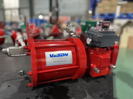 Double Yoke Pneumatic Actuator écossais temporaire