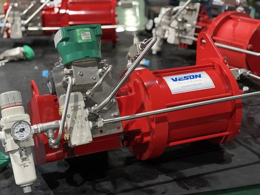 Valves écossaises temporaires de Yoke Pneumatic Actuator Rotary For de double de fonte